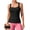 Black, variant on ANFERRY Workout Ribbed Tank Tops for Women Square Neck Seamless Camisoles with Built in Bra Athletic Yoga Top