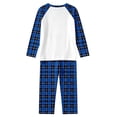 thumbnail image 6 of SUXIAN Family Matching Christmas Pajamas Crew Neck Long Sleeve Top Plaid Pants Soft Cozy Holiday Sleepwear Two Piece Set, 6 of 7