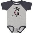 thumbnail image 3 of Inktastic Letter G Monogram Tribal Arrow Girls Baby Bodysuit, 3 of 5