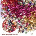 thumbnail image 3 of 6 Colors Crushed Glass Chips, 1-3mm Irregular Glitter 31.5g, Multicolored, 3 of 6
