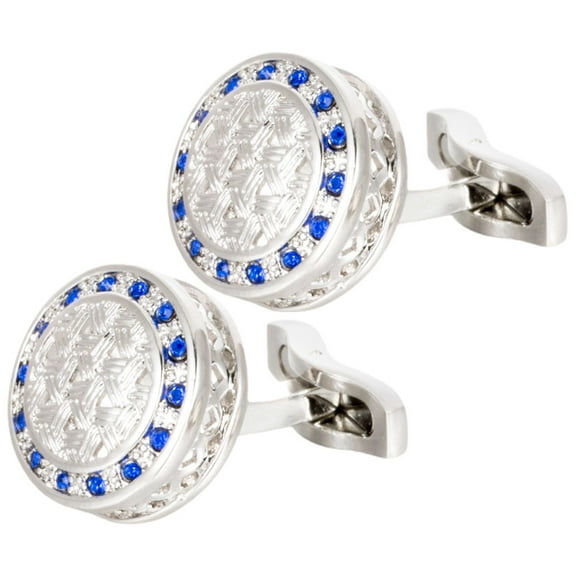 TABLZONE 1 Pair of Cuff Link Set for Mens in Classic Round Accessories