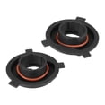 thumbnail image 1 of 2 Piezas H4 LED Faro Adaptador Base Bombilla Enchufes Soporte para Coche Negro, 1 of 1
