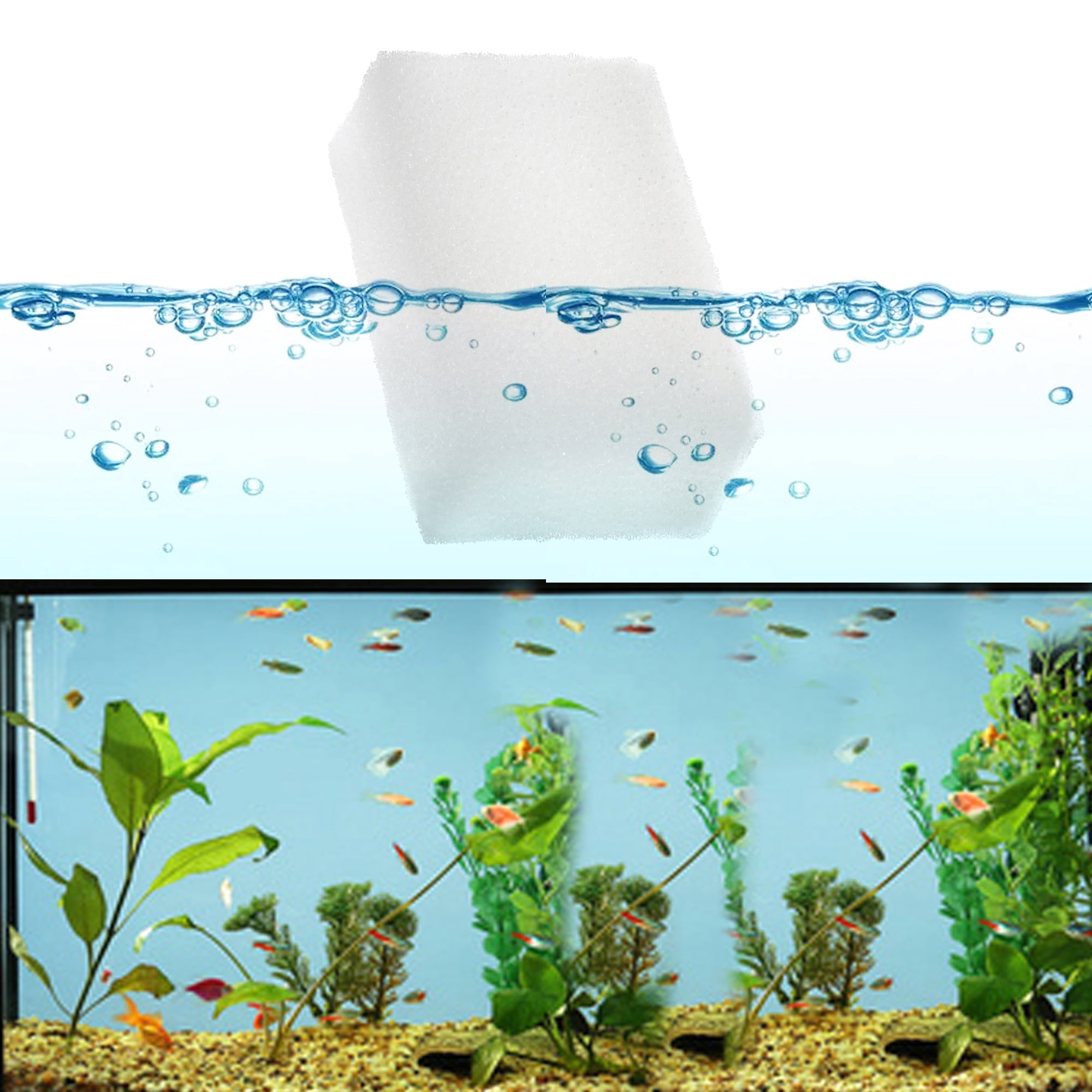 Genligt Replacement Aquarium Bio Sponge Foam Filter Pads Suitable for Aqua Clear 70 300 Canister Filters, 12 Pack