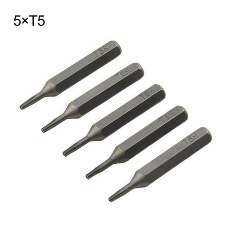 

H4×28mm Small Torx Screwdriver Bits T1 T2 T3 T4 T5 T8 T9 T10 4mm Hex Shank