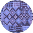 thumbnail image 1 of Ahgly Company Indoor Round Oriental Blue Traditional Area Rugs, 7' Round, 1 of 4