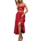 thumbnail image 3 of Txlixc Falda de verano para mujer Boho cintura elástica plisada línea A fluida falda larga de playa con bolsillos Txlixc  Moda, 3 of 7