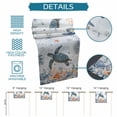 thumbnail image 6 of Sea Turtle Coastal Table Runner 70 Inches, Summer Coral Starfish Nautical Blue Bed Runner Dresser Scarves Tabletop for Indoor Outdoor Parties/Ceremony/Banquet, 13" x 70", 6 of 9