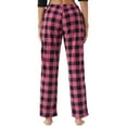 thumbnail image 2 of LANBAOSI Women Comfy Fleece Plaid Pajama Pants for Sleep Size M, 2 of 8