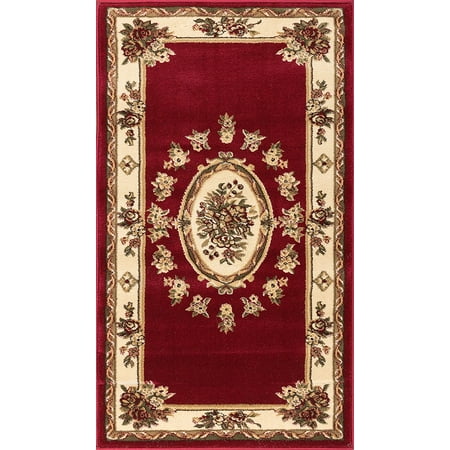 - Well Woven Pastoral Medallion Red French 2x4 (2'3