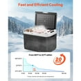 thumbnail image 4 of VEVOR Portable Car Refrigerator 53 Qt, 12V Portable Freezer with Single Zone, 12/24V DC & 110-240V AC Electric Cooler with -4℉-68℉Cooling Range, for Car Truck Vehicle RV Boat Outdoor & Home use, 4 of 7