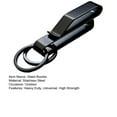 thumbnail image 7 of Waist Hanging Buckle Heavy Duty Universal Anti Lost Stainless Steel Keyring Security Clip Belt Key Holder Outdoor Accessories-A, 7 of 7