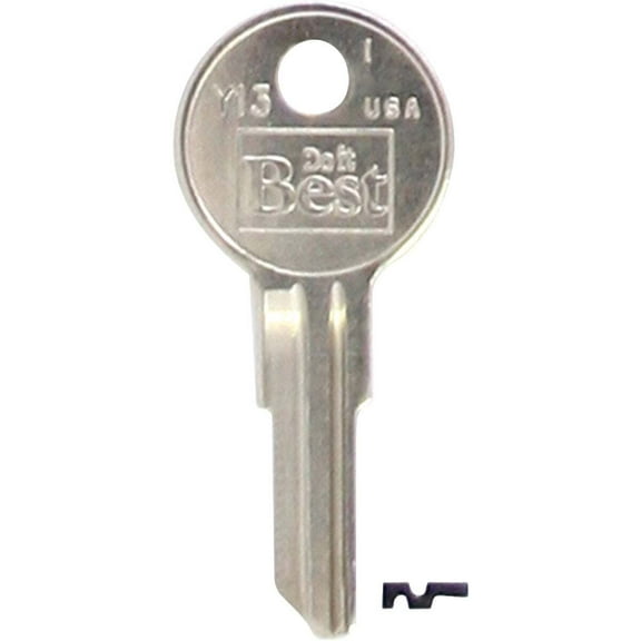 Do it Best Yale Nickel Plated House Key, Y13 / 01122R DIB (10-Pack) IAP99990935