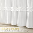 thumbnail image 4 of Seasonwood White Ruffle Shower Curtain,Tiered Fabric Bathroom Curtain for Farmhouse Decor,72 x 72 Inch, 4 of 7