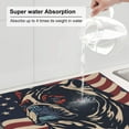 thumbnail image 3 of Dish Drying Mat, Patriotic Bulldog Art Highly Absorbent Drying Matt Kitchen Counter, Dish Mat Drying Pad Dishes Drainer Mats for Kitchen Counter or Sink, 16 x 18 inch, 3 of 6