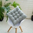 thumbnail image 4 of Hvmvliv 17.7X17.7in Seating Cushions with Strap Design for Secure Fit,Square Soft Pearl Cotton Material Mat,Good Elastic Resilience for Outdoor Garden Patio Home Kitchen Office Gray, 4 of 9