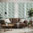 thumbnail image 2 of Ambesonne Sea Shells Window Curtains, Abstract Maritime, Each 28" W x 95" L, Seafoam Brown Blue, 2 of 5