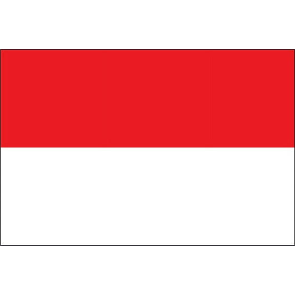 Y H M National Flag Indonesia Flag 4 x 6 feet Bunting For Marine Industrial Use