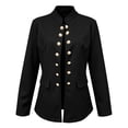 thumbnail image 4 of Lepsheexh 2026 Women's Blazer Jackets Womens Fashion Business Casual Solid Color Work Coats with Pockets Double-breasted Stand-up Collar Blazers, 4 of 8