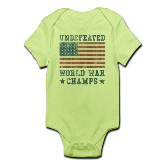 CafePress - Undefeated World War Champs Infant Bodysuit - Baby Light Bodysuit
