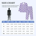 thumbnail image 4 of KLL Purple argyle Sleepwear Mens Flannel Pajamas,Long Cotton Pj Set-Small, 4 of 7