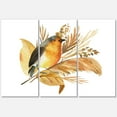 thumbnail image 4 of Designart Robin Bird and Autumn Flowers Canvas Wall Art, 4 of 4