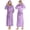 Lavender, variant on Premium Womens Robe with Hood, Plush Fleece Long Bath Robe for Women, Fluffy Soft Women's Bathrobe, X-Large, Light Pink