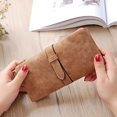 thumbnail image 1 of Two Folded Design Women Multi-Card Slots Long Wallet Soft PU Wallet Bag yellow, 1 of 2