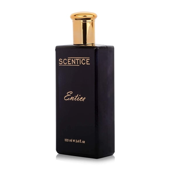 Scentice Entice Eau De Parfum For Men & Women 100ml, 3.4 Fl.oz. | Strong Long Lasting Unisex Perfume - With Kiwi, Pineapple, Vetiver & Fresh Notes | Perfect Gift For Birthday, Wedding