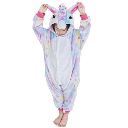 Unicorn Costumes Animal Onesies Sleeping Wear Pajamas Star