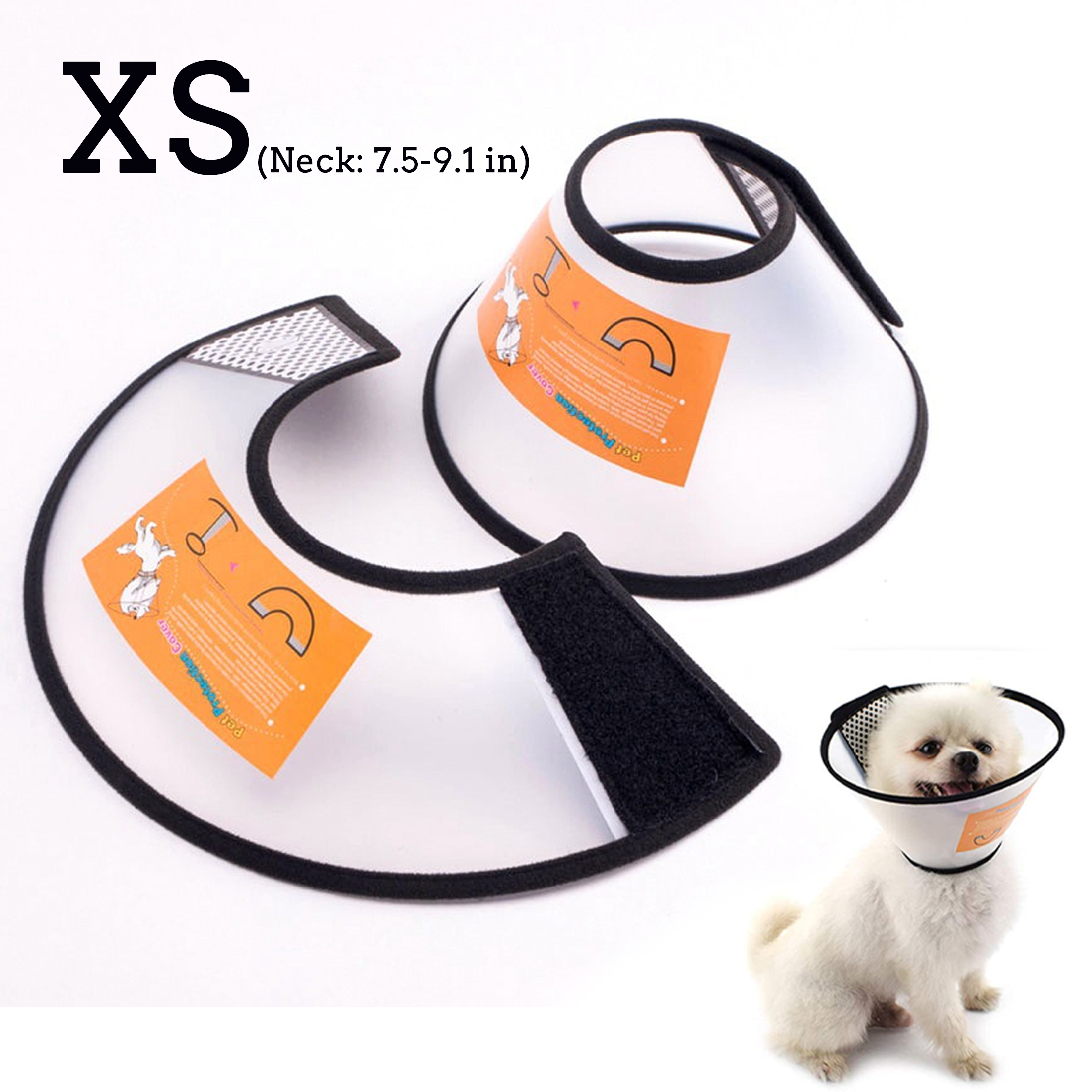 ZUHAUMATE Dog Cone Collar, Lightweight Flexible Plastic Adjustable Pet