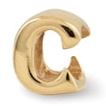 thumbnail image 1 of Reflection Beads QRS468CGP Sterling Silver Gold-Plated Letter C Bead, 1 of 1