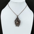 thumbnail image 5 of Natural Crazy Lace Agate Gemstone Copper Wire Wrap Gift Pendant 2.56", 5 of 5