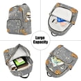 thumbnail image 5 of FORMRS Mini Backpack Purse for Women Travel Daypack Casual Shoulder Bag, Gray Halloween Dancing, 5 of 7
