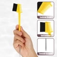 thumbnail image 3 of Dual Comb Eyebrow Brushes, Eyelash Comb Eyebrow Brush for Women, Eyelash Eyebrow Travel Makeup Tool, Yellow 8.15" Length, 3 of 7