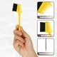 thumbnail image 3 of Dual Comb Eyebrow Brushes, Eyelash Comb Eyebrow Brush for Women, Eyelash Eyebrow Travel Makeup Tool, Yellow 8.15" Length, 3 of 7