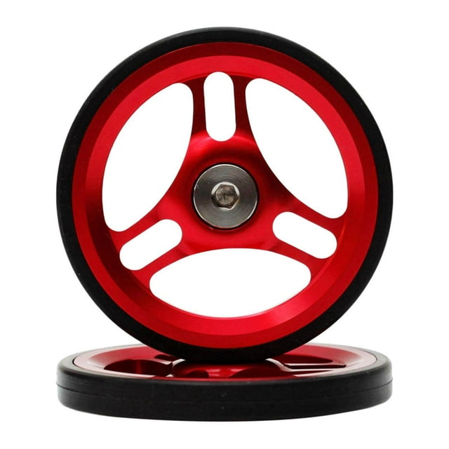 Dalazy Folding Bike Easy Wheel EZ Wheels for Traveling Rack Red