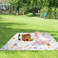 thumbnail image 4 of Highchair Floor Mat, Baby Splat Mat for Under High Chair/Arts/Crafts, Waterproof Spill Mat Non-Slip Splash Mat, Washable Mess Mat and Table Cloth (Alphabet), 4 of 5