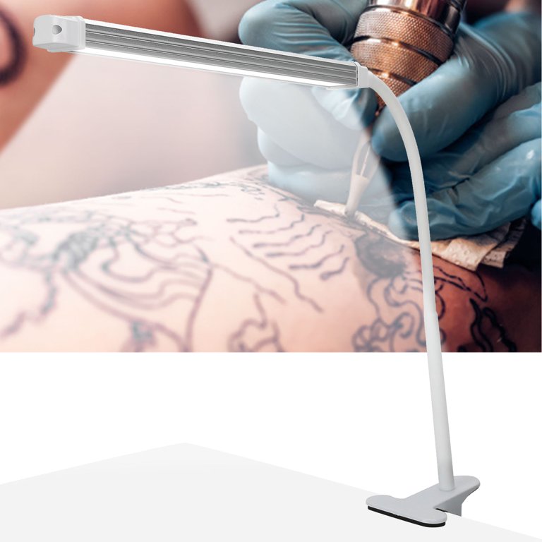 Cergrey Portable LED Clip-On Desk Lamp Adjustable USB Plug-In Nail Art  Beauty Lamp Silver,LED Lamp,Table Lamp 