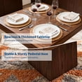 thumbnail image 7 of Square Dining Table for 4, 31.5" Small Farmhouse Kitchen Dinner Table with Wooden Pedestal Base, Space Saving Wood Dining Room Furniture for Living Room, Apartment, 7 of 7