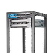 StarTech 4-Post 42U Mobile Open Frame Server Rack, 19 Network Rack with Wheels