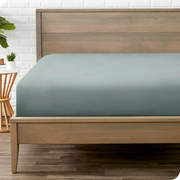 Bare Home Fitted Bottom Sheet Twin Extra Long Size - Premium 1800 Microfiber - Ultra-Soft Hotel Luxury - Deep Pocket - Durable and Long Lasting (Twin XL, Sea Spray)