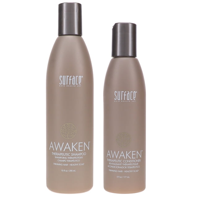 Surface Awaken Shampoo 10 oz y acondicionador Awaken 6 oz paquete combinado Surface Surface Awaken Shampoo 10 oz y acondicionador Awaken 6 oz paquete combinado