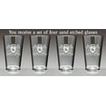 thumbnail image 2 of McCarthy Irish Coat of Arms Lions Pint Glasses (Sand Etched), 2 of 2