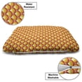 thumbnail image 3 of Abstract Pet Bed, Continuous Flaming Art Deco Wall Paper Tangerine Tones Illustration, Chew Resistant Pad for Dogs and Cats Cushion with Removable Cover, 24" x 39", Vermilion Mustard, by Ambesonne, 3 of 4