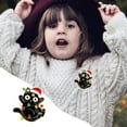 thumbnail image 2 of Broche Badge de Noël Dessin Animé Mignon et Chat de Noël, 2 of 4