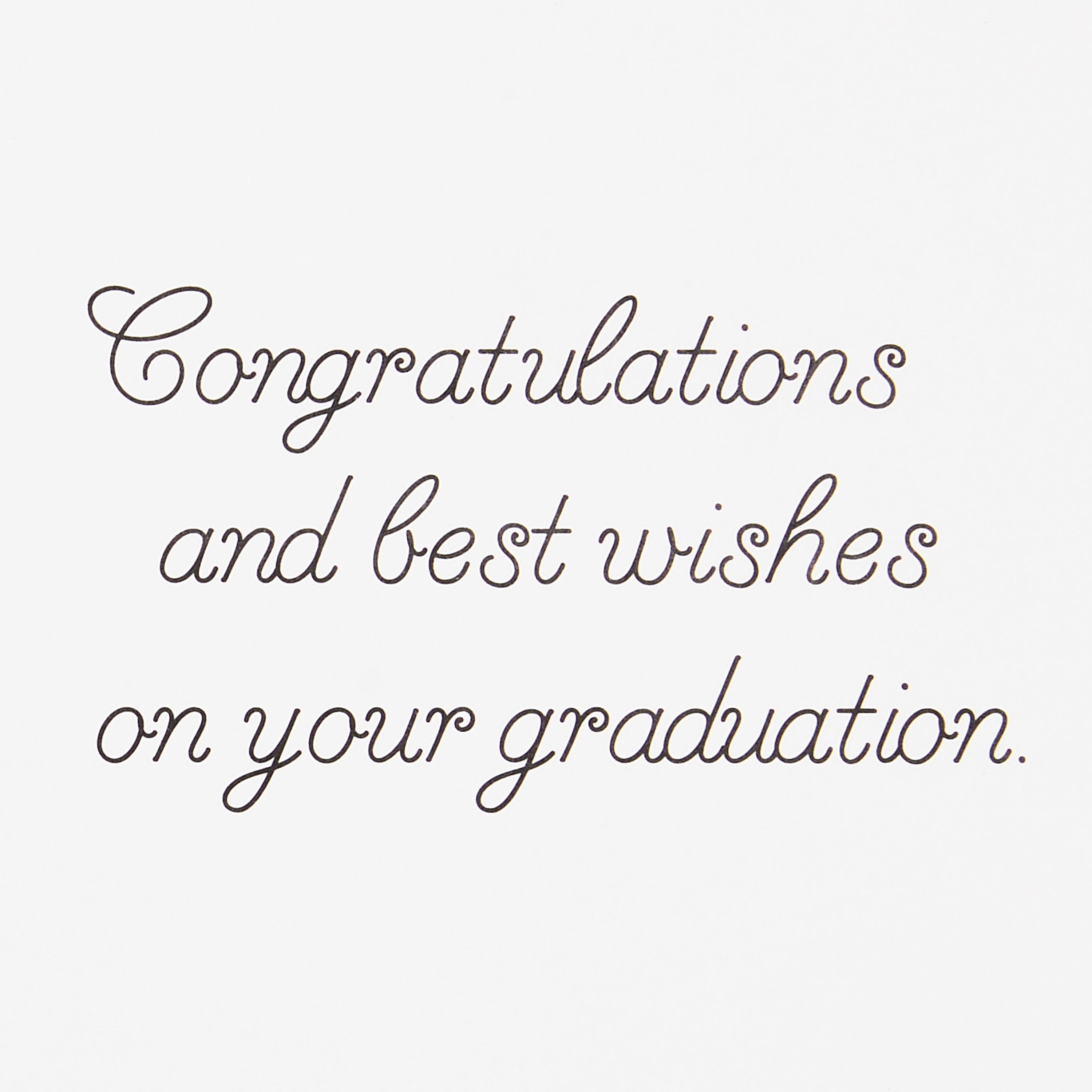 Hallmark Graduation Cards (Black, Blue and Gold), Pack of 4