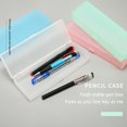 thumbnail image 3 of Agiferg Translucent Pencil Case Student Storage Pencil Case Pencil Case Multifunctional Double-sided Macaron Plastic Pencil Case, 3 of 4