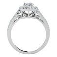thumbnail image 2 of Aonejewelry 0.70 Ct Halo Diamond Engagement Ring In 14k White Gold, 2 of 3