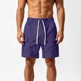 thumbnail image 3 of EOYWHK Mens Work Shorts with Pockets Elastic Waist Stretchy Work Shorts for Men Soft Lightweight Breathable for Casual Lounge Home Purple, Size L, 3 of 7