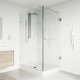 thumbnail image 2 of VIGO Pacifica 48 in. L x 36 in. W x 79 in. H Frameless Hinged Rectangle Shower Enclosure Kit in Chrome with Clear Glass, 2 of 12